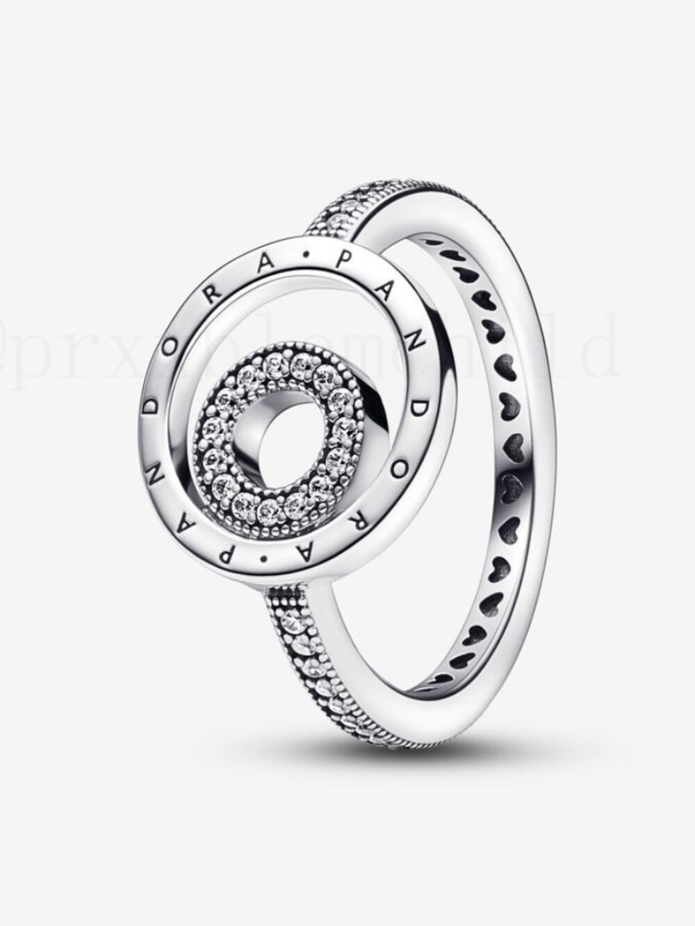 Pandora Signature Logo Circles Pavé Ring